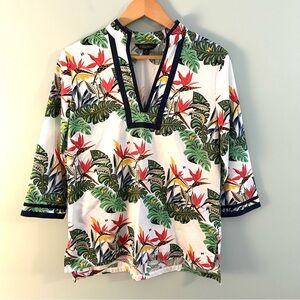 Brooks Brothers Tropical Cotton Tunic Top. Size 8.